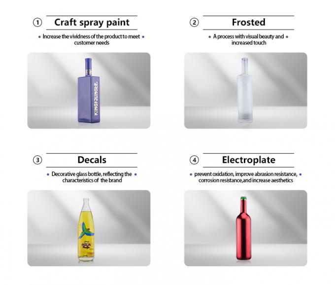 500毫升香槟瓶,哑光漆面,独特设计,铜涂层玻璃项圈 6