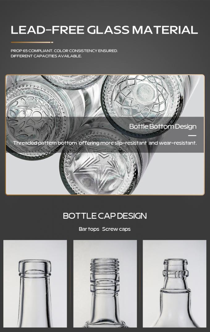 香槟1升玻璃瓶,带有丝网印刷贴花和软木封口,定制选项7