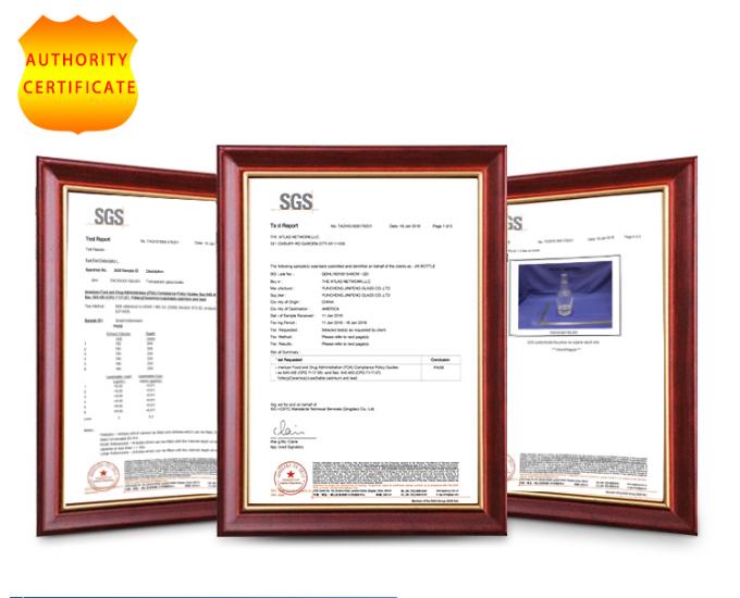 Glass Bottle For Liquor 750ml Capacity Acid Etch Surface Glass Material 6