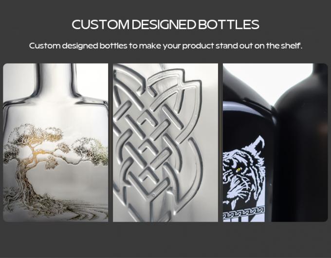 香槟1升玻璃瓶,带有贴花丝网印刷和软木封口,定制选项8