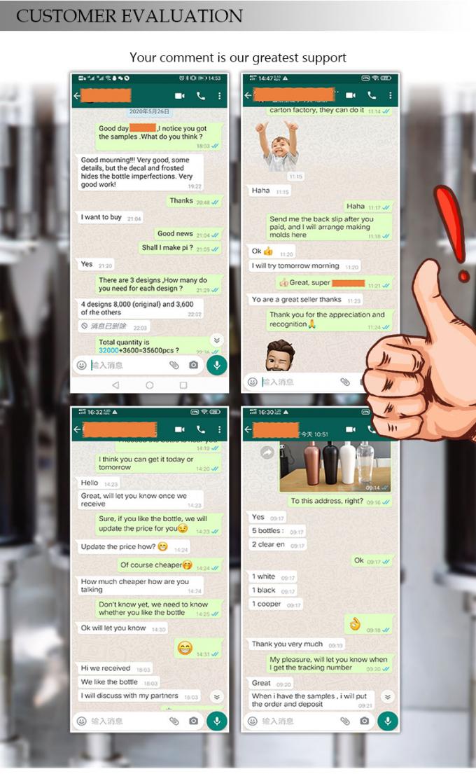 Acid Etch Surface Handling Tequila Glass Bottles with Round Neck and Empty Flint 14