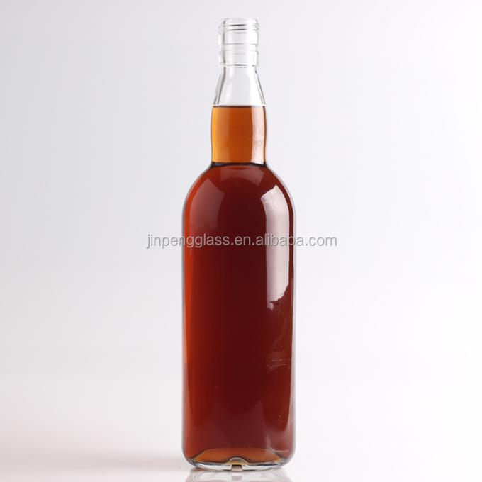 雕刻龙舌兰玻璃瓶,750毫升1升,圆形和软木封口3型