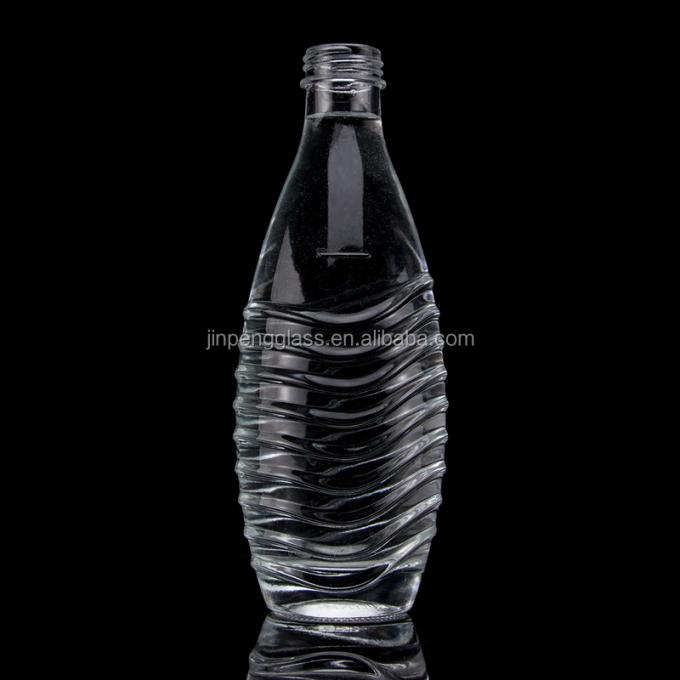 700ml Guitar Shaped Glass Bottles With Cork Cap for Clear or Customized Vodka Whisky 4