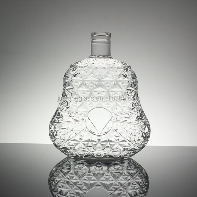 标志:印刷玻璃瓶伏特加威士忌,带螺旋盖和手榴弹形状 5