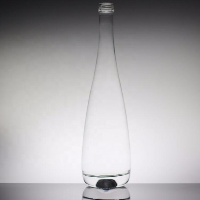 透明圆形700毫升 350毫升定制矿泉水玻璃瓶,用于工业饮料 4