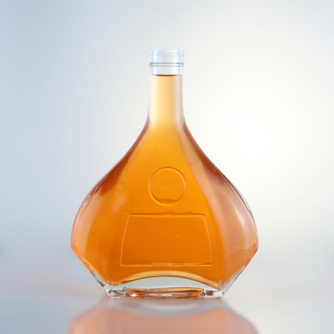 Champagne 1L Glass Bottles with Decal Screen Printing and Cork Sealing Customized Option 2