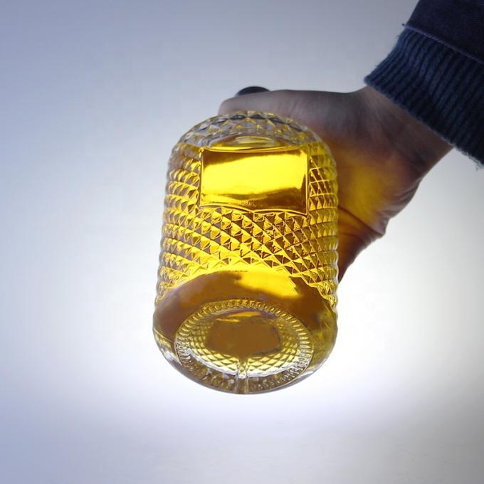 700毫升精致酒类杜松子酒瓶,配有玻璃领口和刻字封口 5