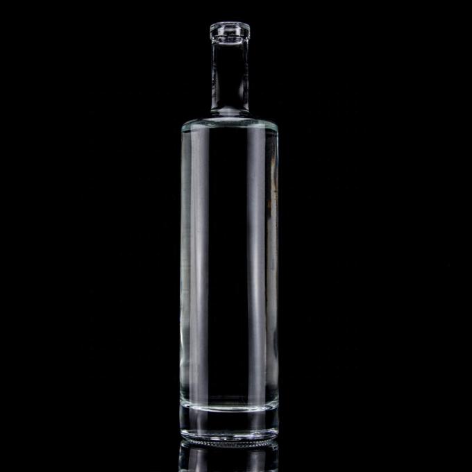 玻璃 750毫升 500毫升 贴花打印伏特加瓶,带磨砂设计和基材 3