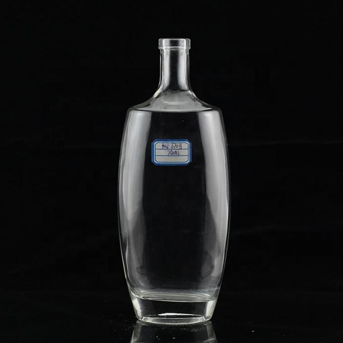 Glass Bottle For Liquor 750ml Capacity Acid Etch Surface Glass Material 3