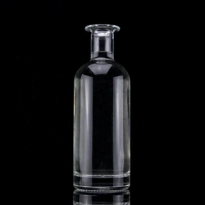 Glass Bottle For Liquor 750ml Capacity Acid Etch Surface Glass Material 5
