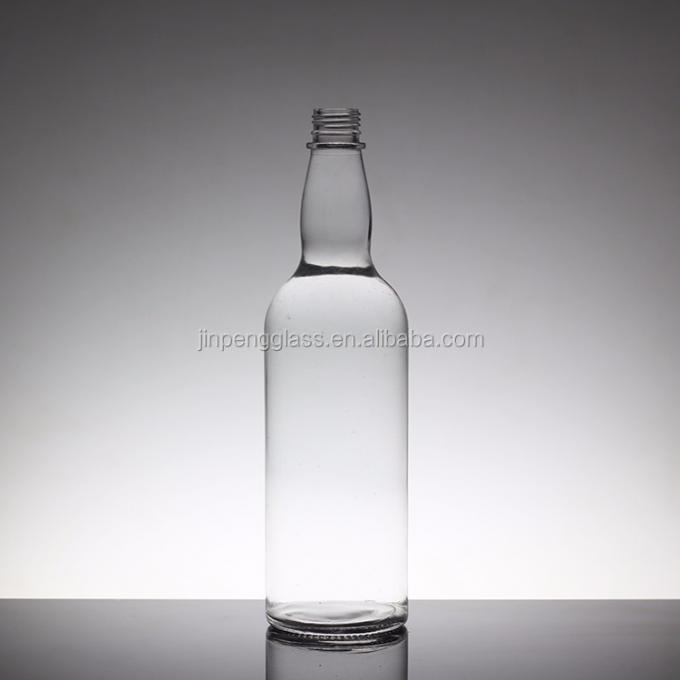 热门设计 Super Flint 700ml 伏特加玻璃瓶,带软木塞和透明玻璃 7