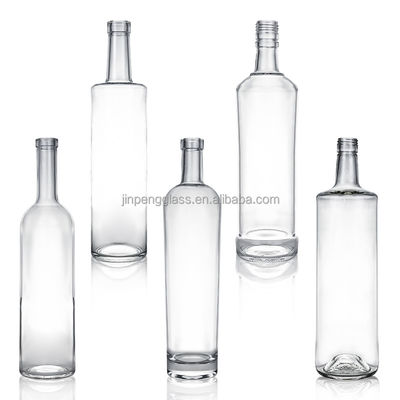 Glass Base Material 12 oz High Flint Beverage Water Beer Glass Bottle With Aluminum Cap