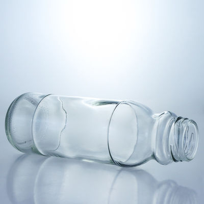 Customized Logo Clear Milk Bottle 320ml 500ml Glass Juice Coffee Bottle With Screw Lid