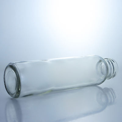 250ml 320ml 500ml 750ml 1L Clear Milk Juice Water Glass Bottle with Custom Logo Screw Cap