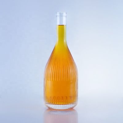 Transparent Empty Glass Bottle for Vodka Gin Rum Whisky Brandy in 500ml 750ml 1000ml