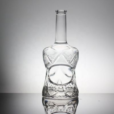 Beauty Female Glass Bottle in Customized Shape for Wine Aficionados and Connoisseurs