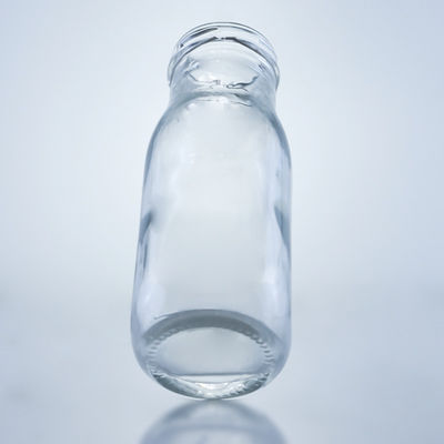 Glass Collar Stopper Cap 250ml 330ml Empty Round Bottle for Juice Tea Coffee Beverage