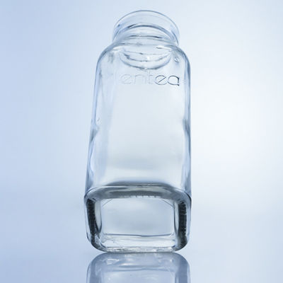 Clear or Customized 280ml 350ml 500ml Square Glass Juice Bottle with Customized Logo