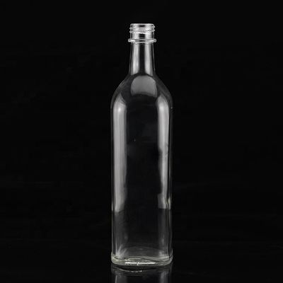 500ml Square Glass Bottle of Extra Virgin Olive Oil with Customized Surface Handling