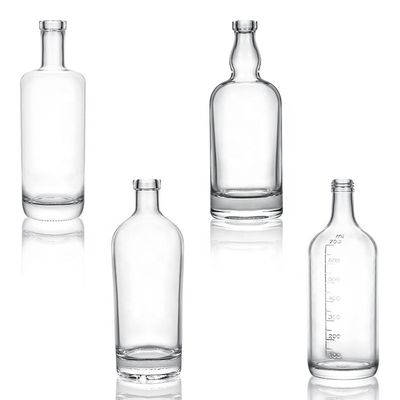 CROWN CAP Sealing 200ml Clear Round Glass Bottles for Carbonated Drinks in Bulk
