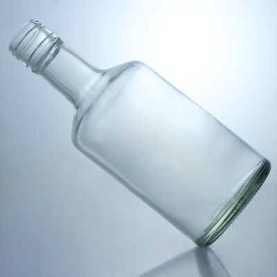 CROWN CAP Sealing 200ml Clear Round Glass Bottles for Carbonated Drinks in Bulk