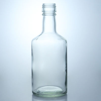 CROWN CAP Sealing 200ml Clear Round Glass Bottles for Carbonated Drinks in Bulk