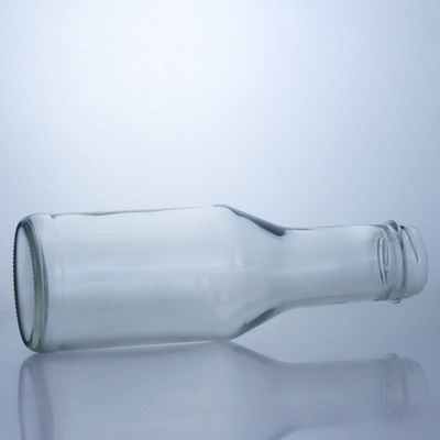 Clear Flint Glass Bottle for Milk Juice Salad Chili Sauce Ketchup 300ml 500ml 700ml