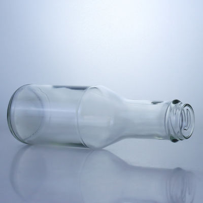 Clear Flint Glass Bottle for Milk Juice Salad Chili Sauce Ketchup 300ml 500ml 700ml