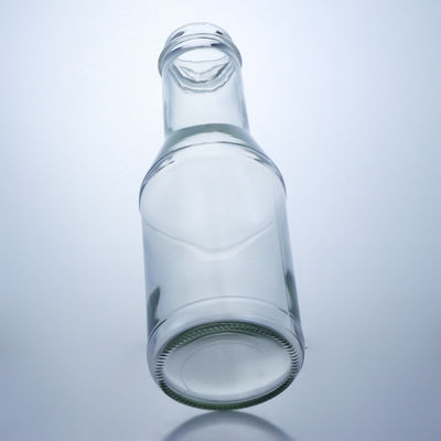 Clear Flint Glass Bottle for Milk Juice Salad Chili Sauce Ketchup 300ml 500ml 700ml