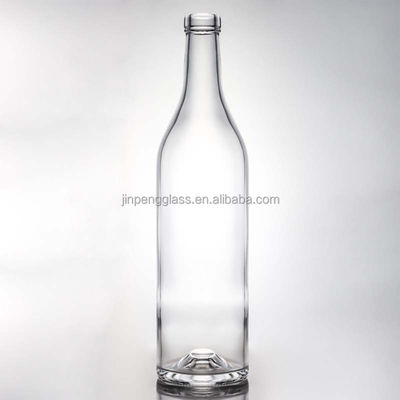 Glass Base Material 12 oz High Flint Beverage Water Beer Glass Bottle With Aluminum Cap