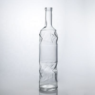 Clear Super Flint Glass Bottles 750ml for Gin Rum Whisky and Wine – Custom Design