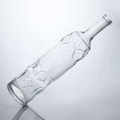 Clear Super Flint Glass Bottles 750ml for Gin Rum Whisky and Wine – Custom Design