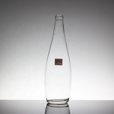 Glass Collar Olive Oil Packaging Bottles with Polygonal Design and Cork Cap Closure