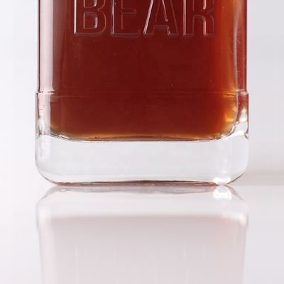 Collar Material Glass 500ml 700ml Embossed Transparent Bottle for Whisky Rum Gin Brandy