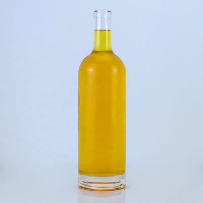 Clear or Customized Glass Bottle Unique 700ml 750ml for Whiskey Tequila Brandy Rum Gin