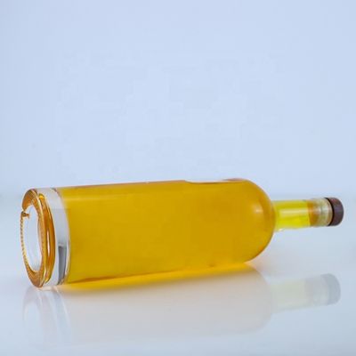 Clear or Customized Glass Bottle Unique 700ml 750ml for Whiskey Tequila Brandy Rum Gin