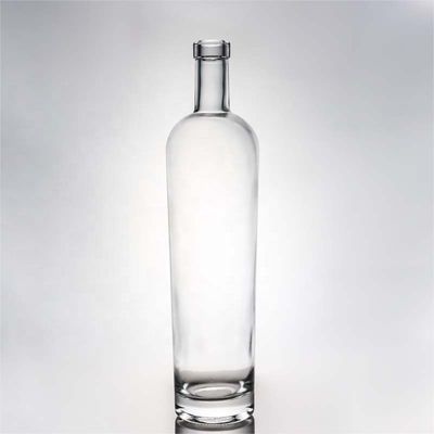 Clear or Customized Cork Cap 700ml 750ml Round Glass Bottle for in Yuncheng Valiant