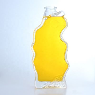 Glass Products Unique Shaped Bottle 750ml 700ml for Vodka Whiskey Tequila Brandy