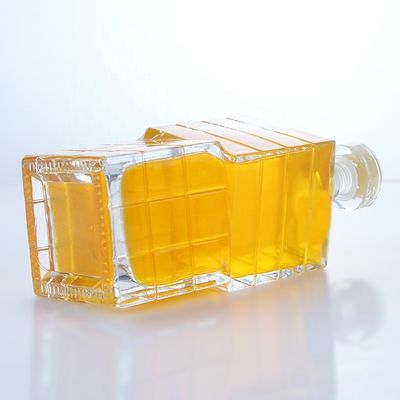 Glass Products Unique Shaped Bottle 750ml 700ml for Vodka Whiskey Tequila Brandy