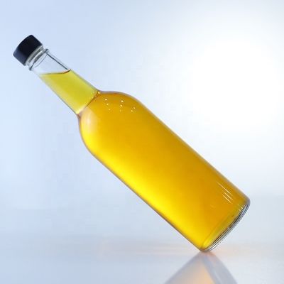 Extra Flint Luxury Design 1L Glass Bottle Perfect for Vodka Collar Material Glass
