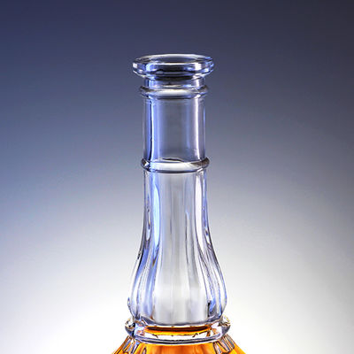 500ml Glass Bottle With Cork for Whisky Vodka Spirits Engraving in Long Neck Design
