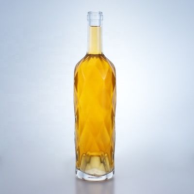 Acceptable Customer's Logo Luxury Glass Bottle for Vodka Whiskey Tequila Gin Brandy