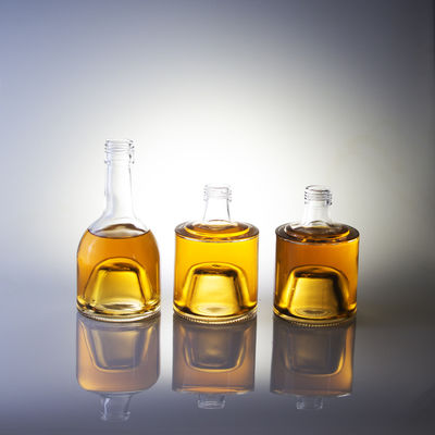 Glass Body Latest Model Mini Liquor Whisky Bottle with Aluminium Cap 50ml 100ml 200ml