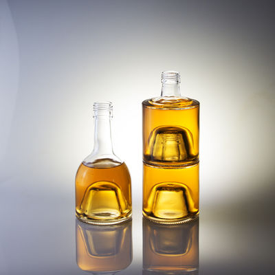 Glass Body Latest Model Mini Liquor Whisky Bottle with Aluminium Cap 50ml 100ml 200ml