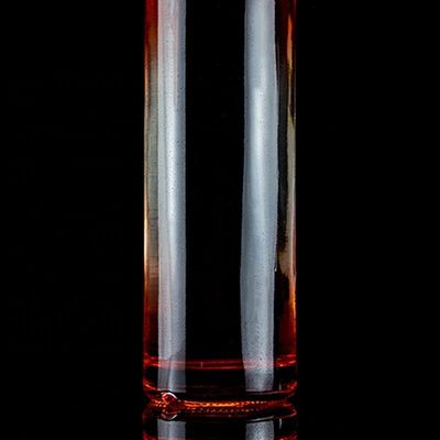 Coating Red Color 750ml Tequila Glass Bottle with Unique Design and Cork