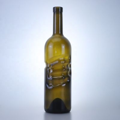 Customized 500ml 750ml Clear Flint Gin Rum Champagne Tequila Liquor Glass Bottle with Cork