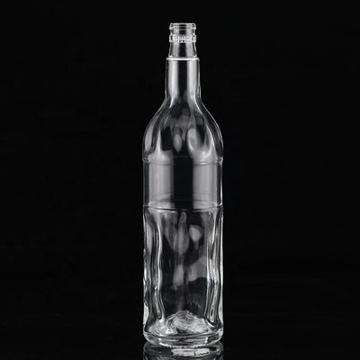 Engraved Surface 750ml Glass Bottle for Industrial and Glass Collar in Mexico Tequila