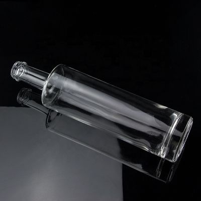 Unique Design 750ml Long Neck Empty Vodka Glass Bottle With Screw Cap Super Flint Glass