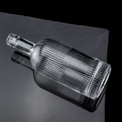 500ml 700ml SCREW CAP Super Flint Glass Empty Whiskey Bottle for Design Classic Round