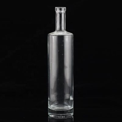 SCREW CAP Sealing Type Flat Shoulder Glass Bottle for class Mexican Tequila Liquor Wine